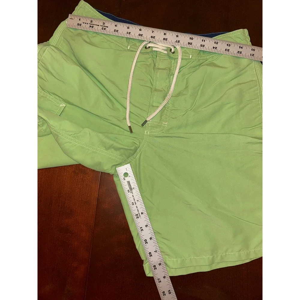 Polo Ralph Lauren‎ Mens Lime Green Cargo Swim Trunks Shorts Mesh Lined Small